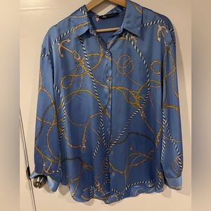 Light blue. Perfect condition